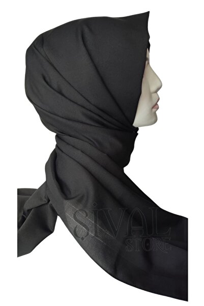 Aker Black Cotan Shawl 911 - Straight Cut