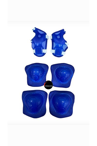 TOPROCKSTORE Children's Protective Knee Pad Elbow Pad Set Set of 6 Roller Skating Scooter Bicycle Skateboard Protective Equipment