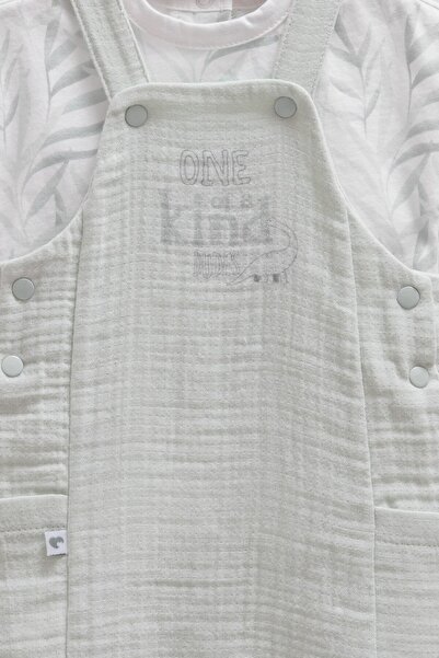 Caramell Baby Boy Muslin Salopet Lightweight and Breathable 100% Cotton Stylish and Comfortable