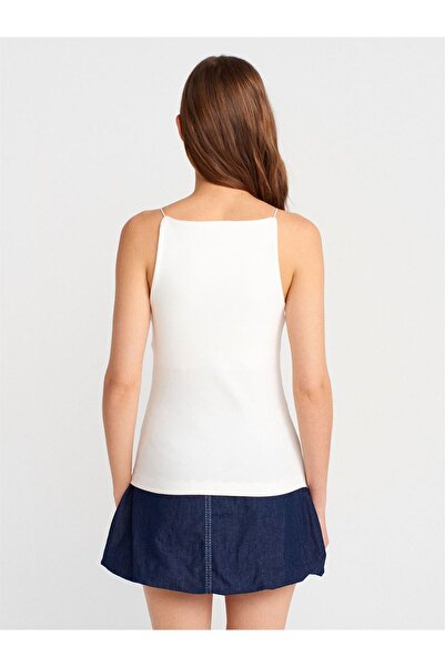 Dilvin 21020 Dilvin Halter Yaka Top