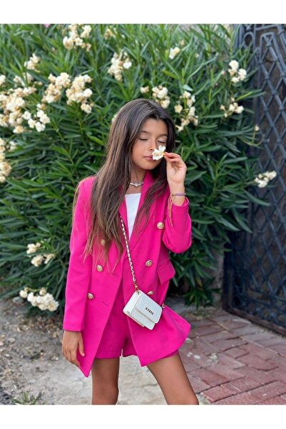 Hilal Akıncı Kids Blazer cu nasturi aurii