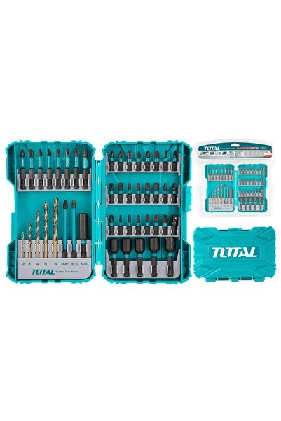 TOTAL Tacsdl24502 45 Parça Darbeli Tornavida Uç Seti