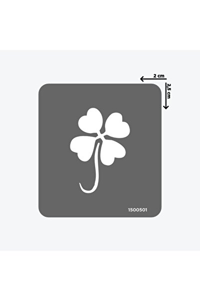 ONE SPRAY TATTOO Minimal Dört Yapraklı Yonca Dövmesi (SPREYSİZ)