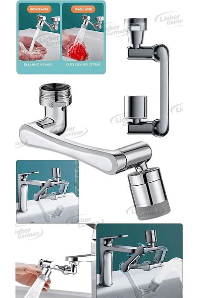 Lieber German 1080°Stainless Acrobat Sink with Turn Hygiene Filter - Kitchen Faucet Head Compatible with All Faucets