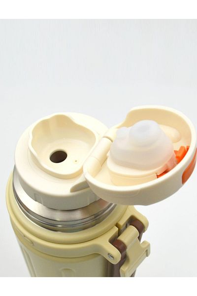 GLANCE Take Trip 1200ml Cream-Brown Shotay Flask