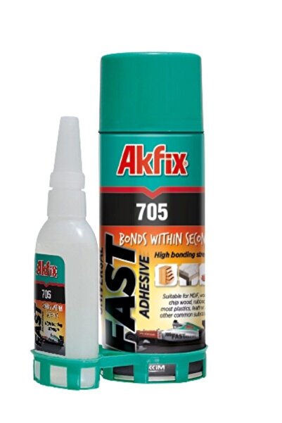 Genel Markalar AKFİX Hızlı Yapıştırıcı 705 Mdf Kit 200ml+50gr  5'Lİ SET