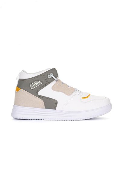 MARATON Men's White-Lightgrey Shoes 80062