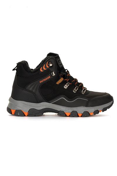 MARATON Men's Black-Orange Shoes 80067