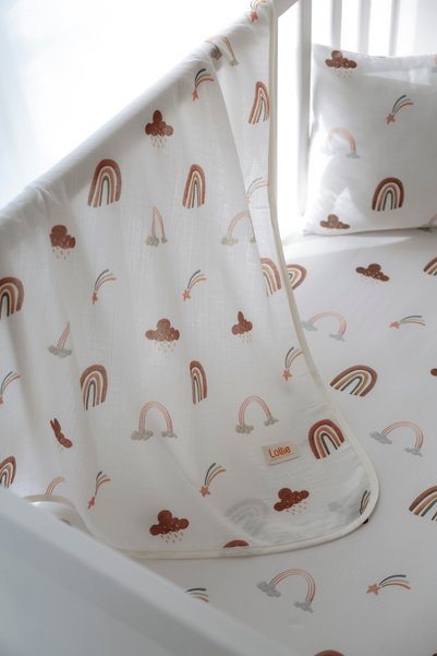 Lollie Baby&Kids Organic Baby Index 80X100 cm - Boho Rainbow