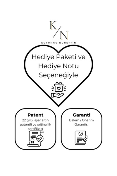 kuyumcu nurettin 2,80 gr (GRAM) Kalp Bileklik 22 Ayar Altın 19 Cm