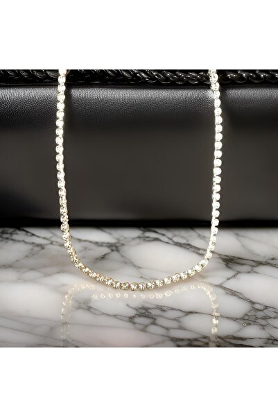 staınless steel Zircon Stone Waterway Necklace - Sparkling and Stylish Design...