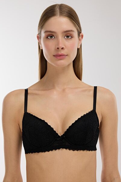 AYYILDIZ 175 Чорний мереживний бюстгальтер
