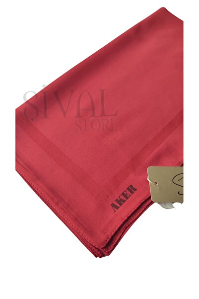 Aker 941 Model Red Plain Cotton Shawl