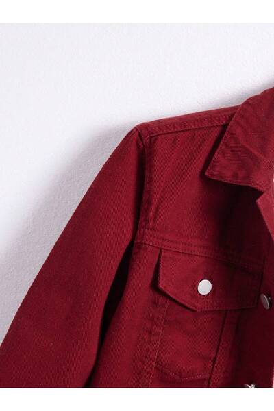 WKM Men's Jean Denim Standard Fit Pocketed Buttoned Jeans Jacket