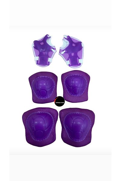TOPROCKSTORE Lighted Children's Skates Adjustable Practice Silicone Wheels with Brakes Metal Body Skates Knee Pad Set
