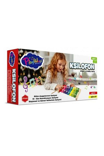 Play Wood Playwood 405 Model Xylophone - Wood with 8 Different Notes