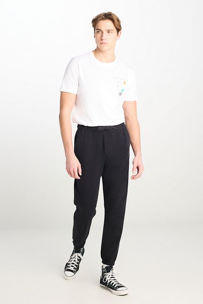 Lee Regular Fit Regular Cut Ribbed Leg Anthracite Jogger Trousers