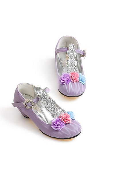 Baby DS Pantofi cu toc unicorn Liliac 25