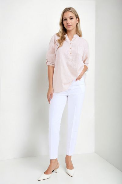 Vitrin Judge Collar Sequin Blouse