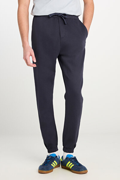 Lee Παντελόνι Jogger Regular Fit Regular Cut Ribbed Leg Navy Blue