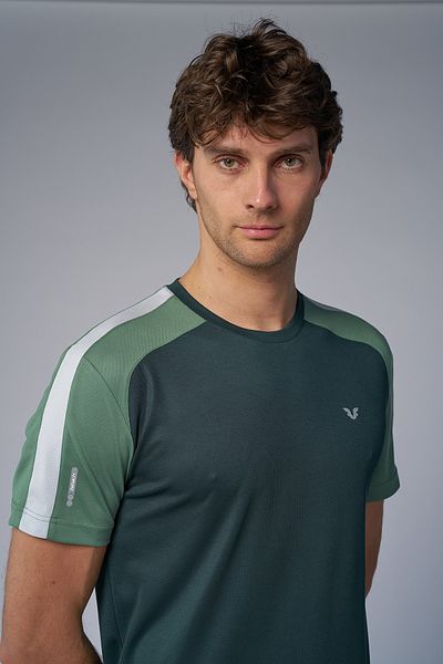 bilcee Men's Petrol Green Active Sports T-Shirt 4179