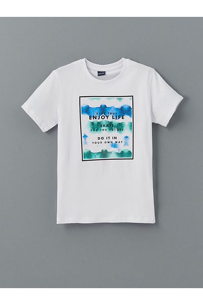 LC Waikiki New Season Crew Neck Boy's T-Shirt - S5H608Z4