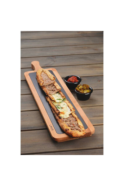 Lava Servis Ahşabı Dikdörtgen Döküm Plaka 60 X 15 Cm