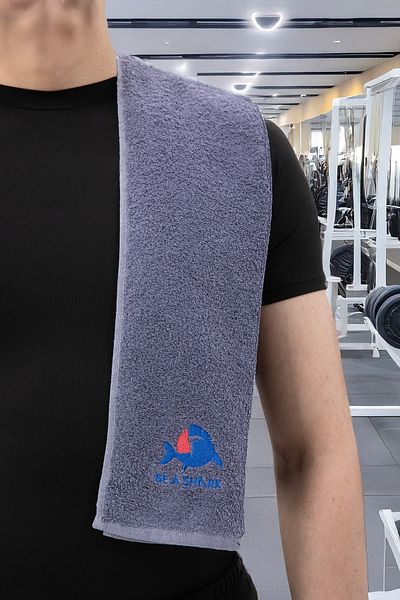 FAVORA Athlete Training Towel Gym Fitness Plates Boxing Tennis Sports Towel 105X30 cm - Anthracite