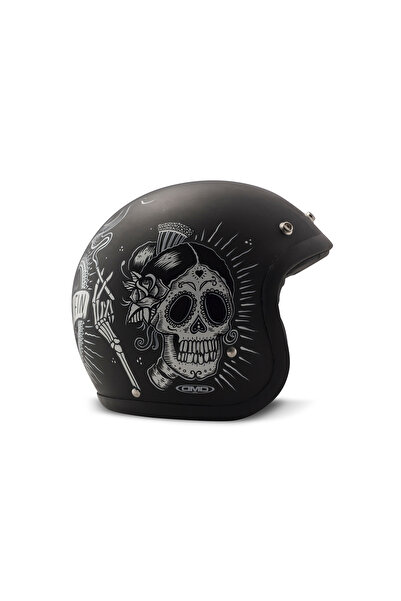 Dmd Jet Retro Sin Fin Açık Motosiklet Kaskı