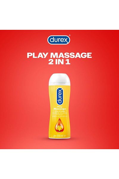 Durex زيت تدليك 2 في 1 مع يلانج يلانج سينشوال - 200 مل (قد تختلف العبوة)