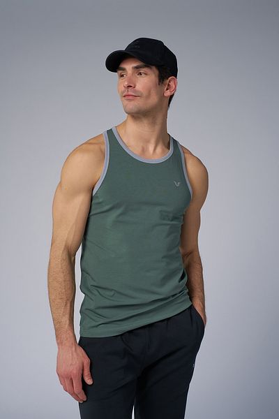 bilcee Men's Green Training Singlet 3944