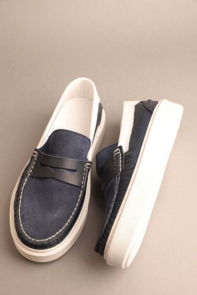 Gondol Loafer clasic pentru bărbați din piele naturală bleumarin 42 ttx.279
