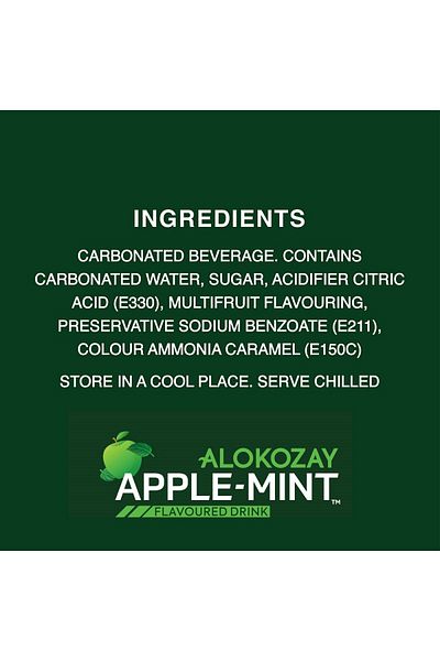 Alokozay Apple-Mint Flavoured Drink - 250 ml  X Pack of 6 Cans