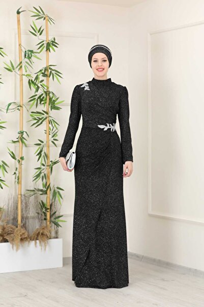 Esma فستان سهرة محتشم من ماسال طراز SMR001