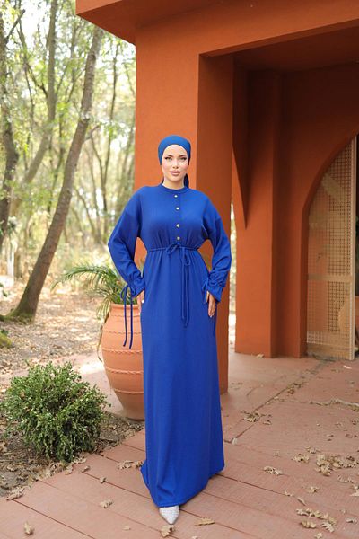 Nissra Πλεκτό φόρεμα Ankanoor Saks Half Placket Twist Anka258066