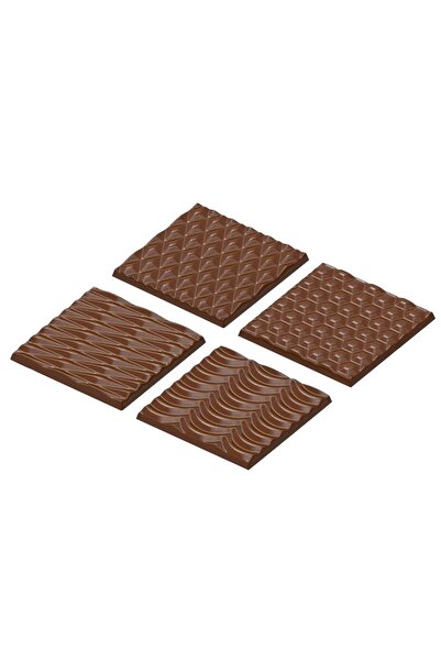 MFS Polikarbon Çikolata Kalıbı Kare Madlen 20'li Kod:328