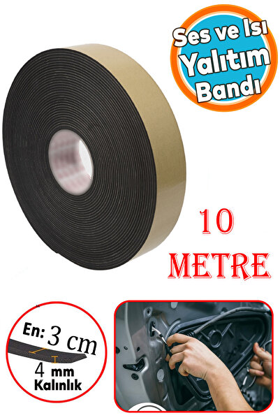 NZB Araç Oto Ses Isı Yalıtım İzolasyon Bandı Yapışkanlı Bant Epidyen Sünger E...