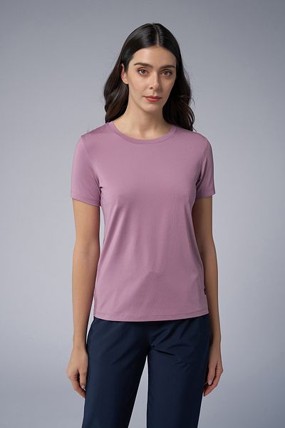 bilcee Women's Lilac Basic Brushed Soft Fabric T-Shirt 3976