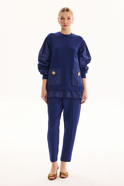 Missemramiss Παπούτσια Navy Blue Nuovo Suit 4733