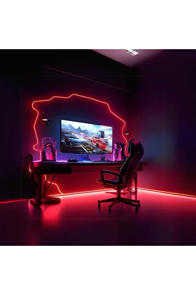 neeko 3 Chip Rgb Neon Led Telefon Kontrollü Sese Ve Müziğe Duyarlı Esnek Tak Çalıştır Set 5 Metre