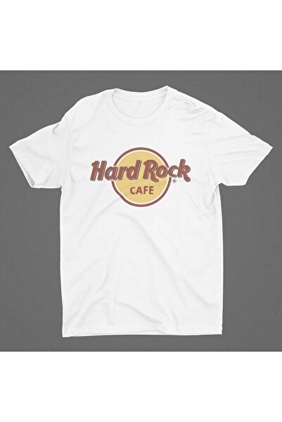 donamod Tricou alb unisex Hard Rock Cafe Typography