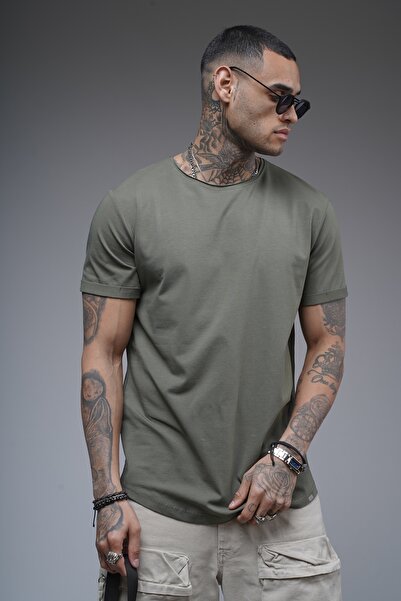 Butik TREND BIZ Μπλουζάκι με κανονική εφαρμογή από ύφασμα Lycra Single Jersey