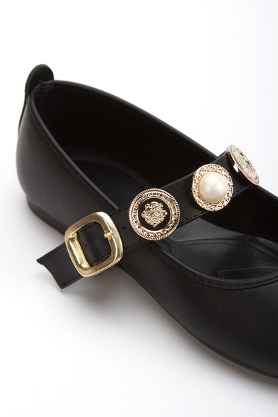 La Vivien Women's Daily Buckle Comfortable Ballerinas