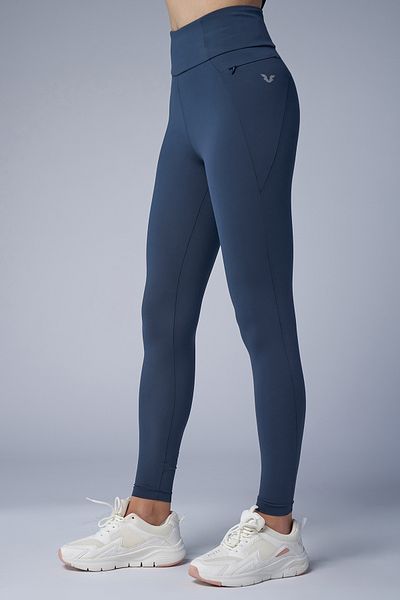 bilcee Colanți sport pentru femei Carbon cu talie înaltă, complet din lycra, cu buzunare 4056