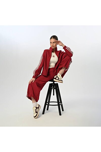 LOCO 09-15 РОКІВ ДІВЧАТКА КОМПЛЕКТ З ШТАНАМИ З МЕРЕЖИВНИМИ СТРІЧКАМИ - ВИШНЯ