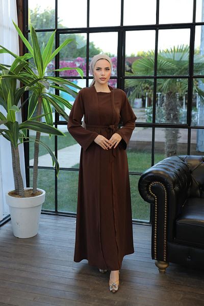 Nissra Φόρεμα Ankanoor Bitter Brown Abaya Look Anka255040