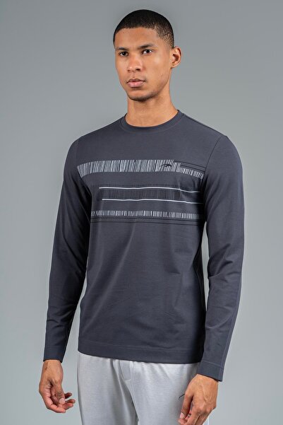 MARATON Regular Men's Crew Neck Anthracite Sweatshirt