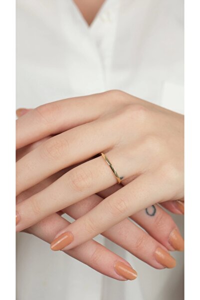 Arpaş 14 Ayar Altın Minimal Sade Yüzük