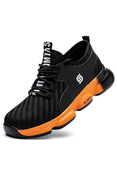 SLIMTA Safety Shoes for Men Women Steel Toe Boots Non-Slip Lightweight Breathable Sneakers