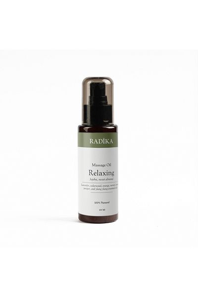 Radika Aromatherapy Massageöl, Entspannendes Massage-Öl, 100% Rein, BIO, natürlich, 100 ml